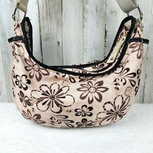 Nine West Floral Hobo Bag Tan Brown